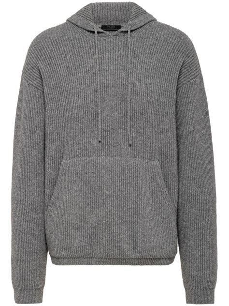 prada cashmere hoodie